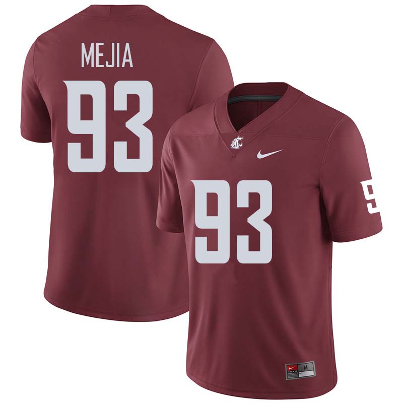 Men #93 Christian Mejia Washington State Cougars College Football Jerseys Sale-Crimson